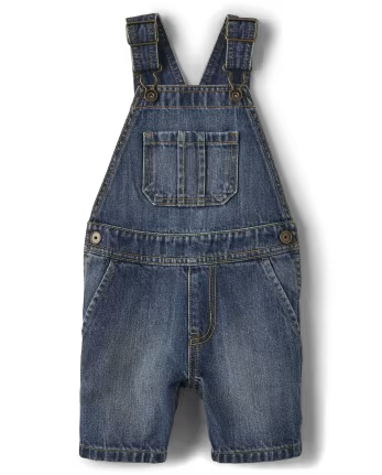 Baby And Toddler Boys Denim Overalls - vane wash